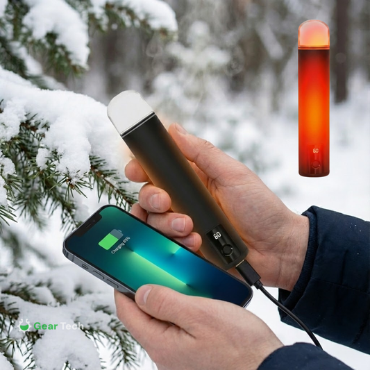 3-i-1 Handvärmare med Powerbank och Ficklampa - Upp till 15 Timmar