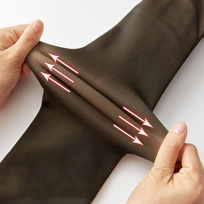 Värmande fleecefodrade damleggings med stretch