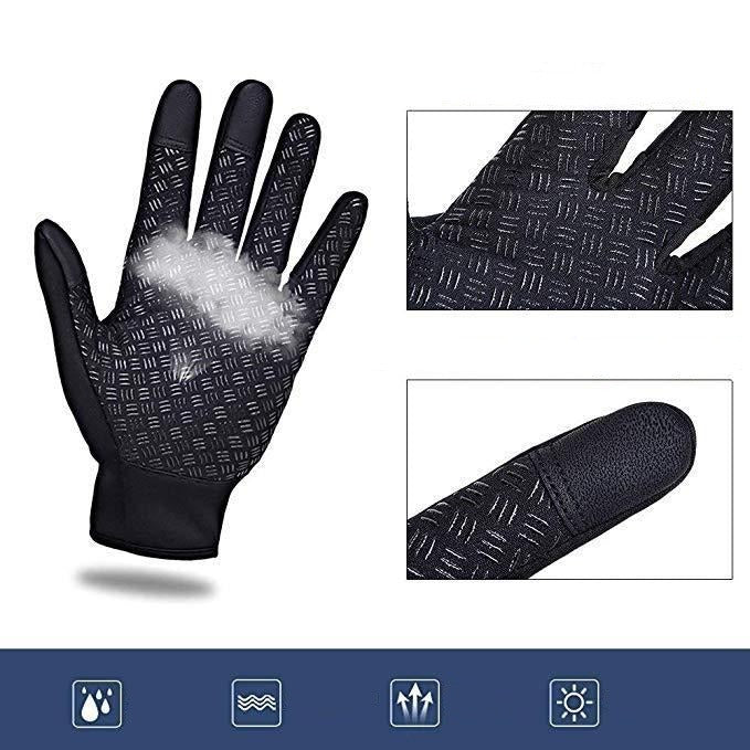 Vinterhandsker med varme | Vandtætte og vindresistente termohandsker med touch-funktion