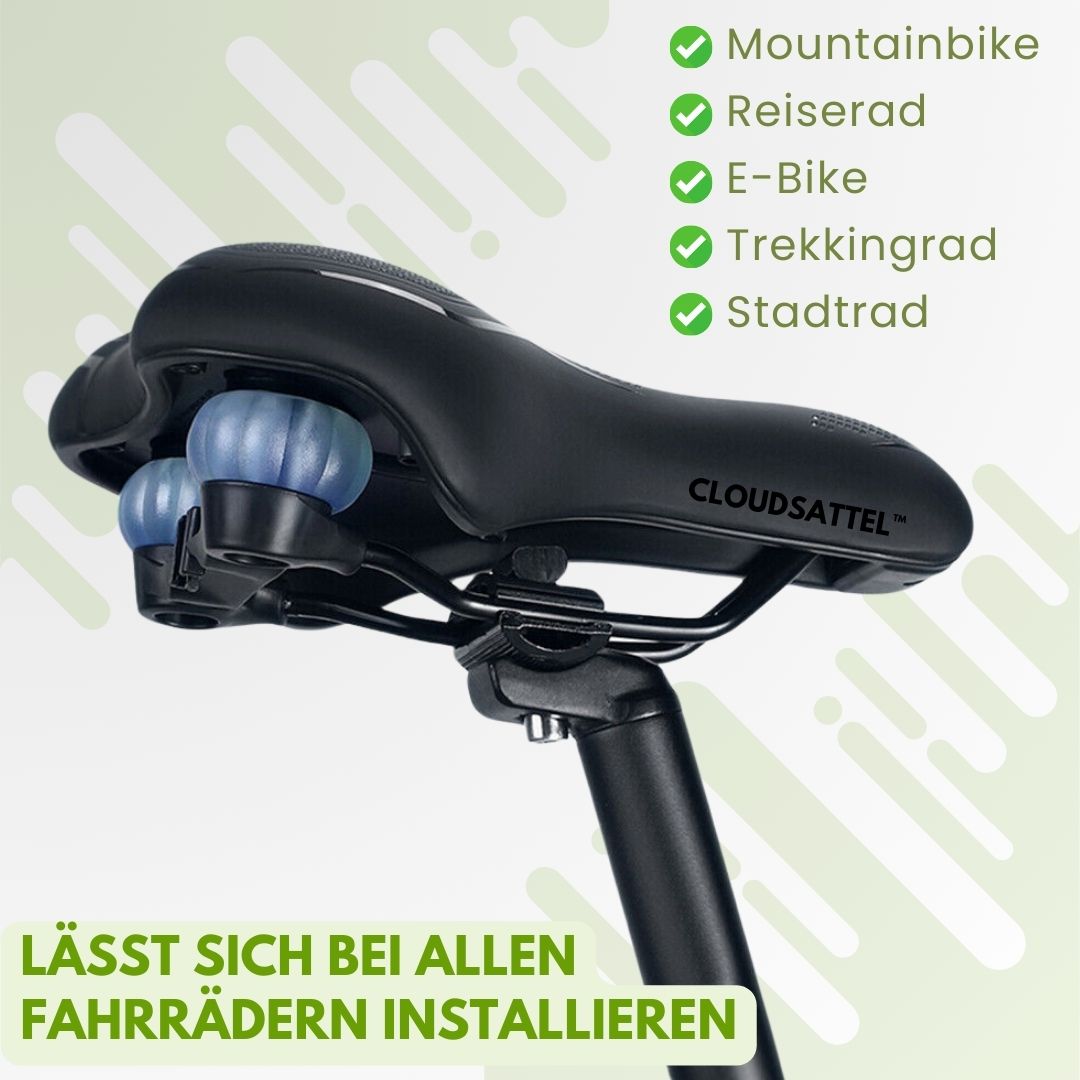 Orthopædisk cykelsadel til smertelindring – passer til alle cykler
