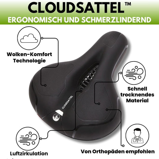 Orthopædisk cykelsadel til smertelindring – passer til alle cykler