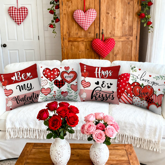 Romantiske Pudebetræk til Valentinsdag – Hjerte Design