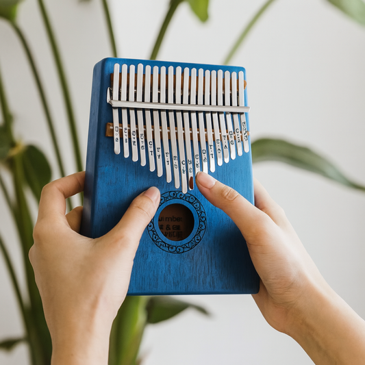 Naturligt Træ Kalimba med 17 Tangenter - Musikalsk Oplevelse