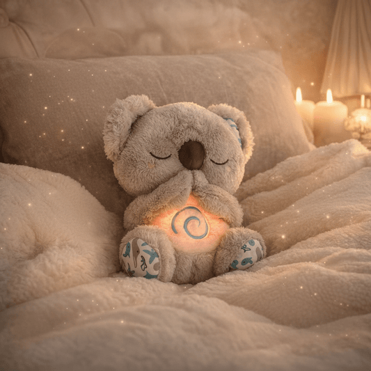 Koala Sovebamse med Beroligende Lys og Åndedrætsfunktion