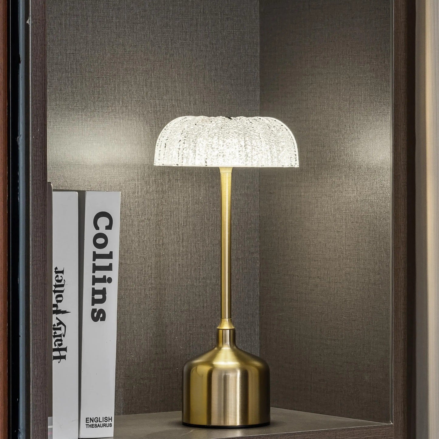 Trådløs krystalbordlampe med lang batteritid og berøringsstyring