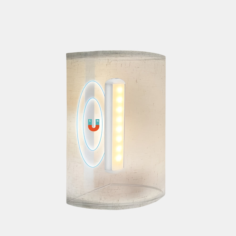 Trådløse Væglamper med Linnedskærm og Lang Batterilevetid