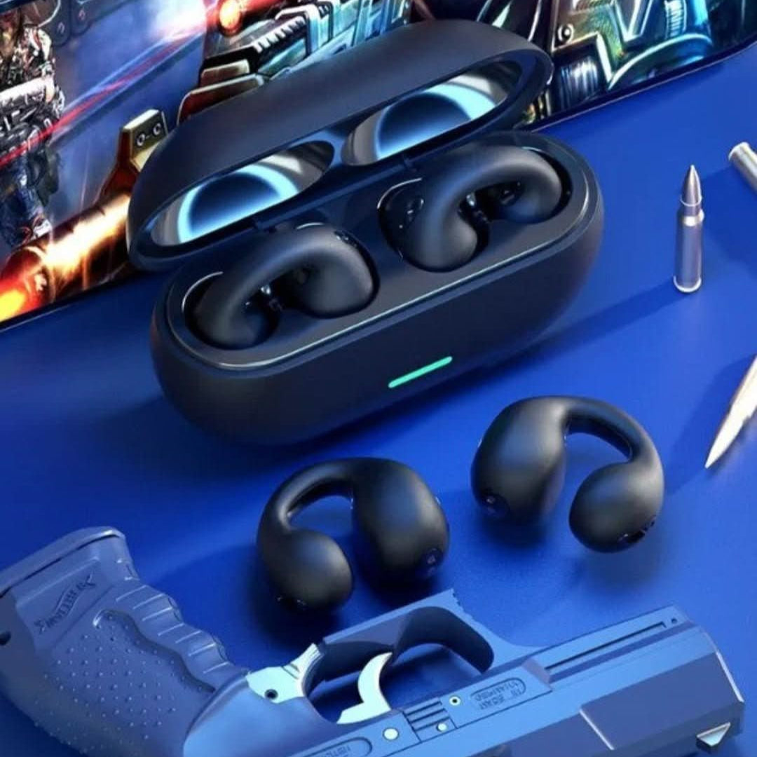 Trådløse Hovedtelefoner med Åben Ørekomfort og Knogleledning