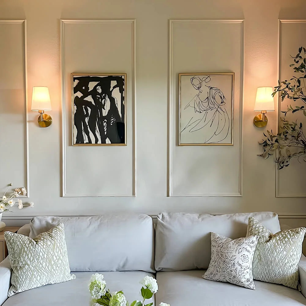 Trådløs Væglampe i Stof - Fleksibel Belysning til Dit Hjem