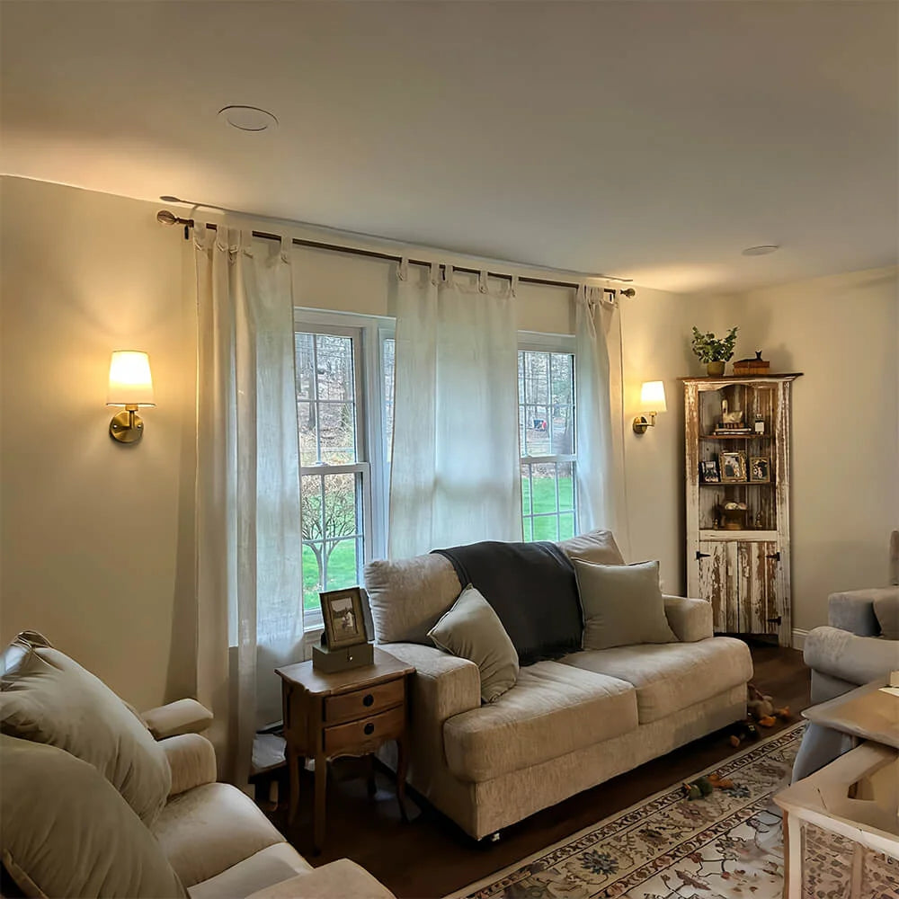 Trådløs Væglampe i Stof - Fleksibel Belysning til Dit Hjem