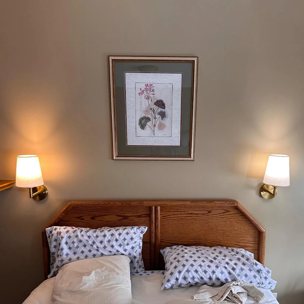 Trådløs Væglampe i Stof - Fleksibel Belysning til Dit Hjem