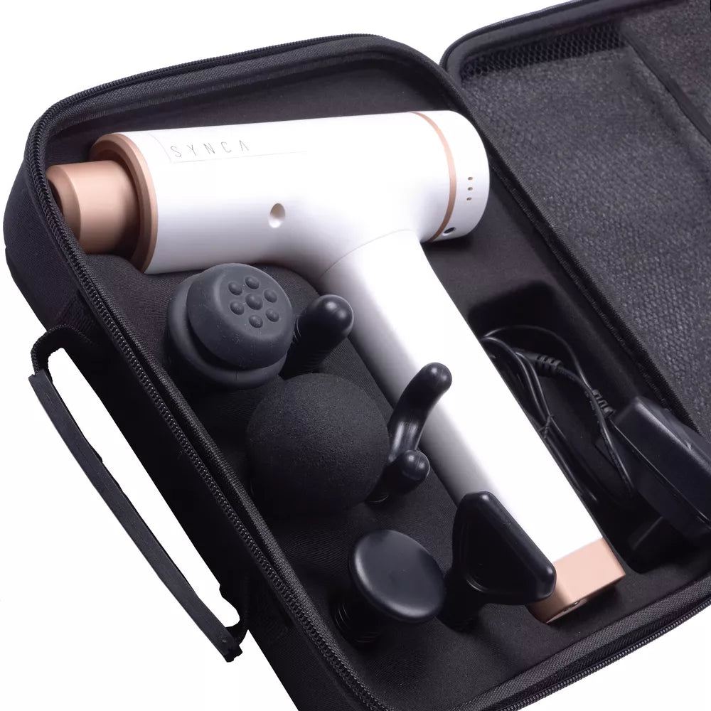 Massagepistol med 6 hastigheter och 6 massagehuvuden