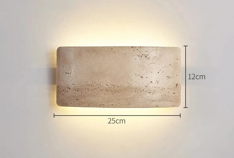 Travertin Væglampe IP65 – Elegant Belysning til Dit Hjem