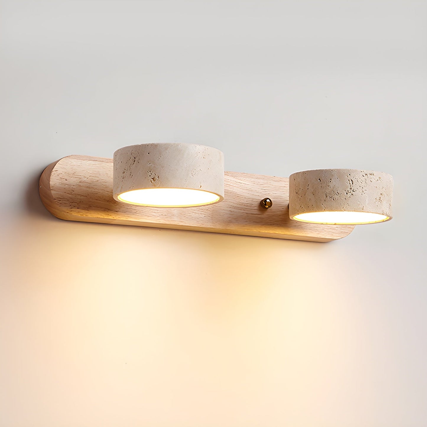 Duo Væglampe – Moderne, To Arme, Travertin Design