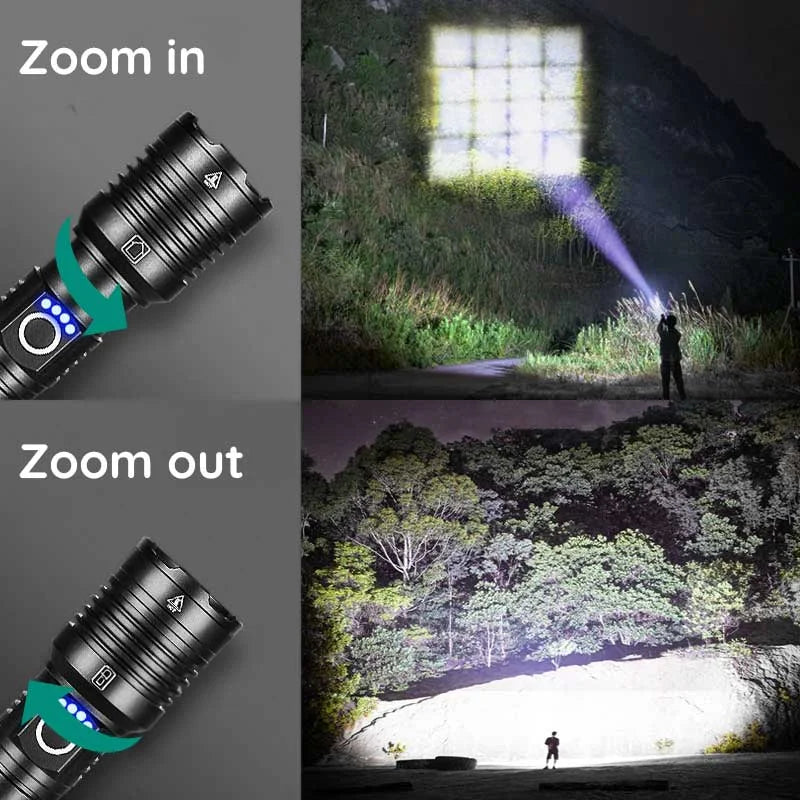 USB lommelygte med høj effekt