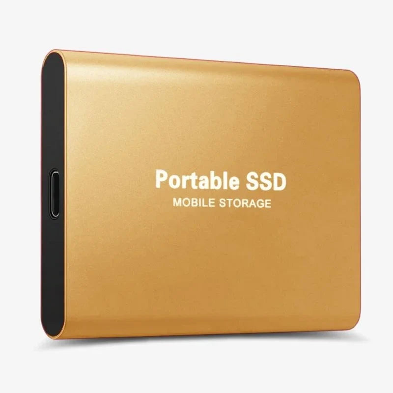 Bärbar aluminium-SSD, extern lagringsenhet, snabb dataöverföring
