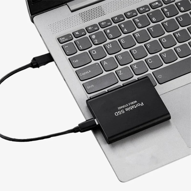 Bärbar aluminium-SSD, extern lagringsenhet, snabb dataöverföring