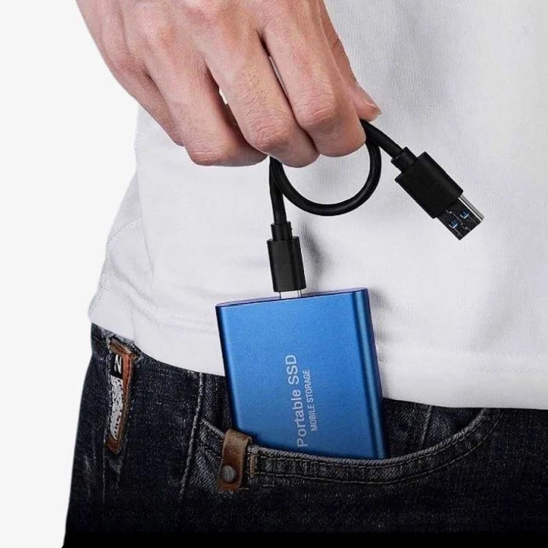 Bärbar aluminium-SSD, extern lagringsenhet, snabb dataöverföring