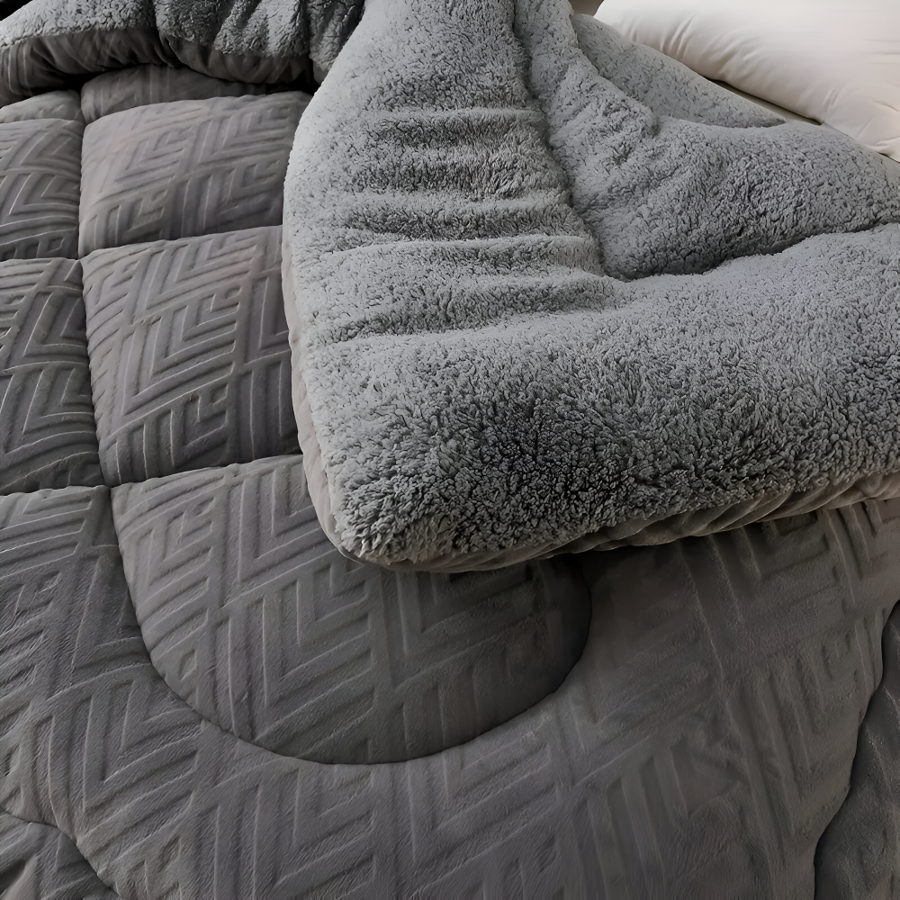 Lyxig Värmematta - Tvättbar och Vändbar Fleece för Alla Årstider