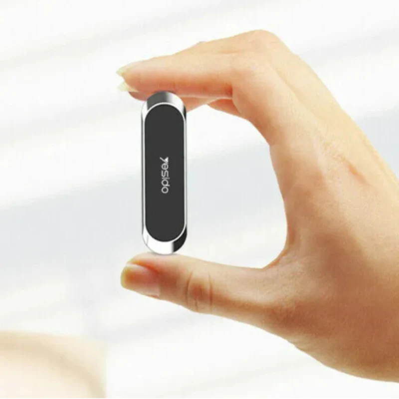 Kraftfull magnetisk mobilhållare med 360° rotation och spårfria klistermärken