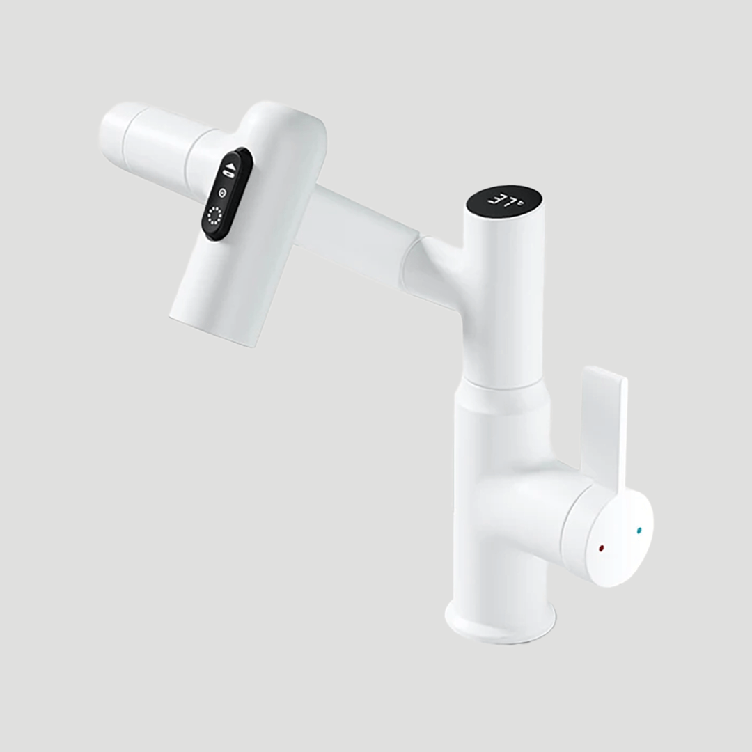 Elegant Vandhane med 360° Drejning og Temperaturvisning