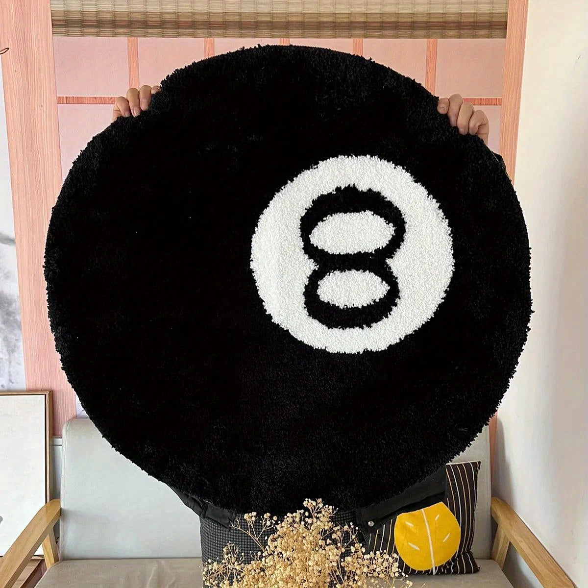 Retro 8-Ball Matta med Komfort och Stil för Hemmet