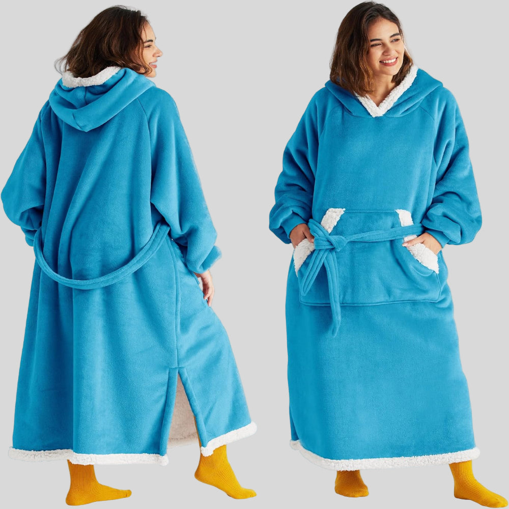 Hoodie-Blanket til Unisex, Oversized, med Hætte og Lange Ærmer, Komfortabel