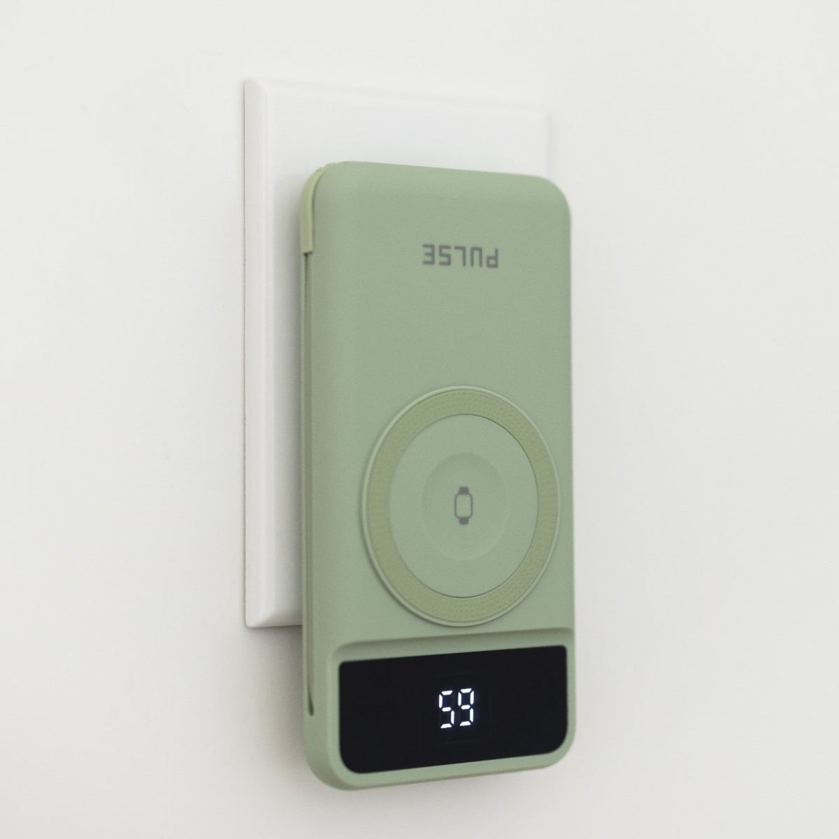 10.000 mAh Powerbank med Reiselader | 5-i-1 Qi Oplader med kabler