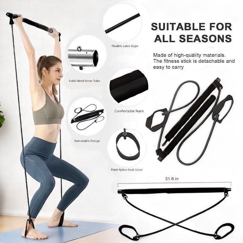 Effektiv Pilates Stangsæt – Helkropstræning derhjemme