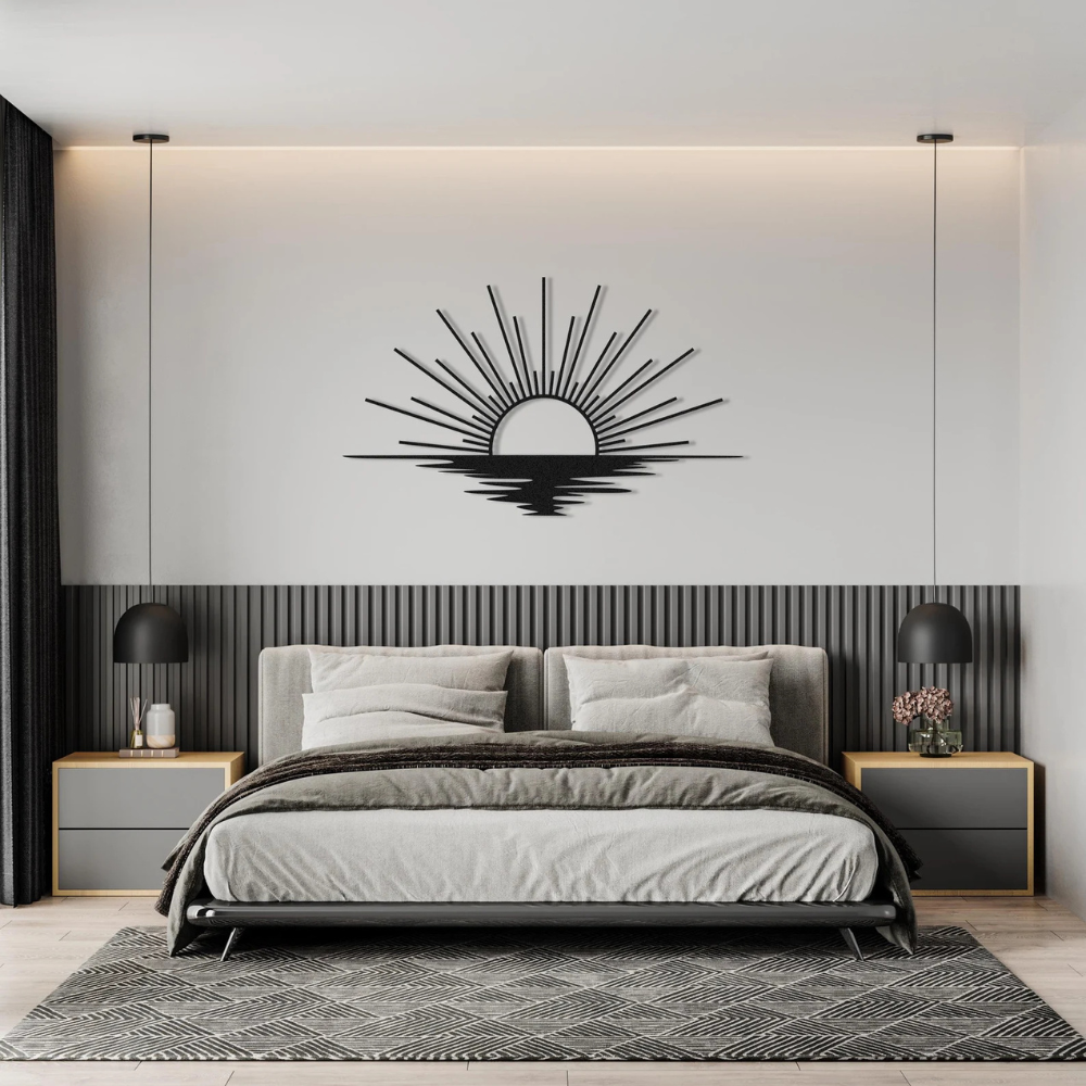 Alba en Metal – Arte Moderno de Pared con Potencia Visual