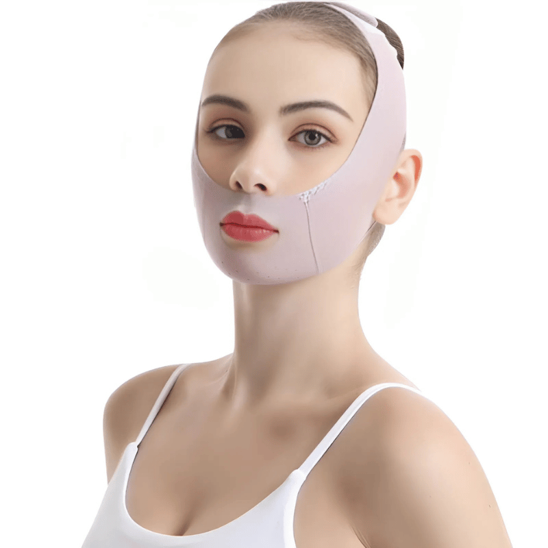Ansigtsformende maske til en defineret V-kontur