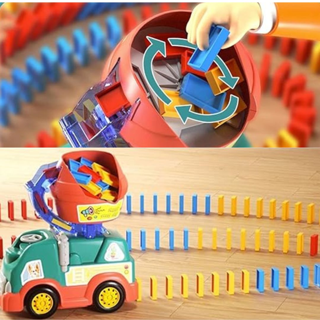 Domino Lastbil i Montessori Stil