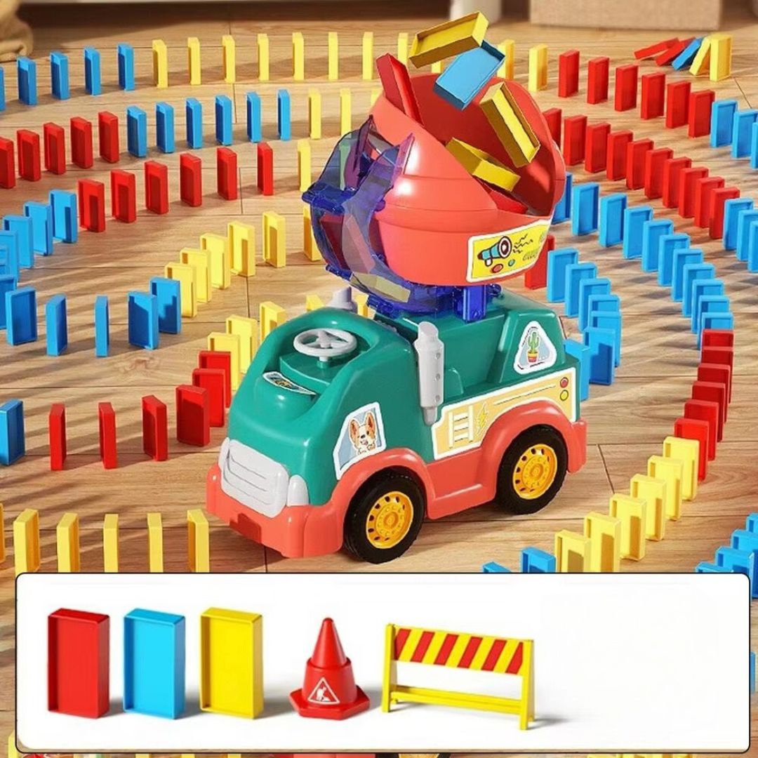 Domino Lastbil i Montessori Stil