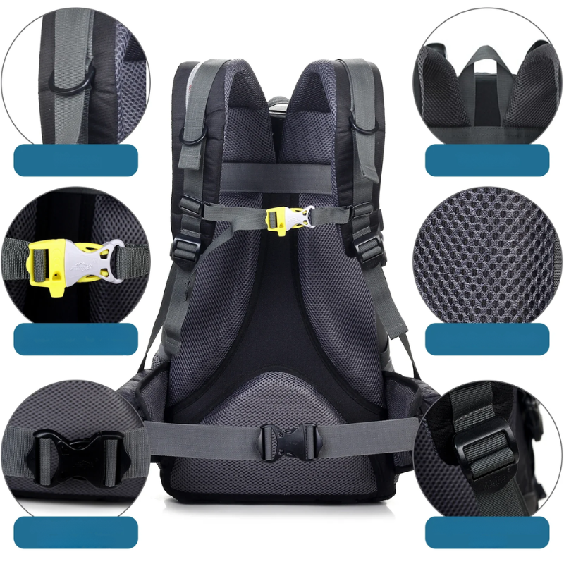 Vandtæt Rygsæk 40L til Outdoor Eventyr med Ergonomisk Design