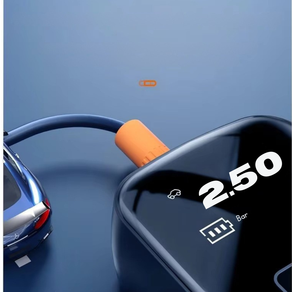 Trådløs Bil Luftpumpe med Automatisk Stop og LED Lys