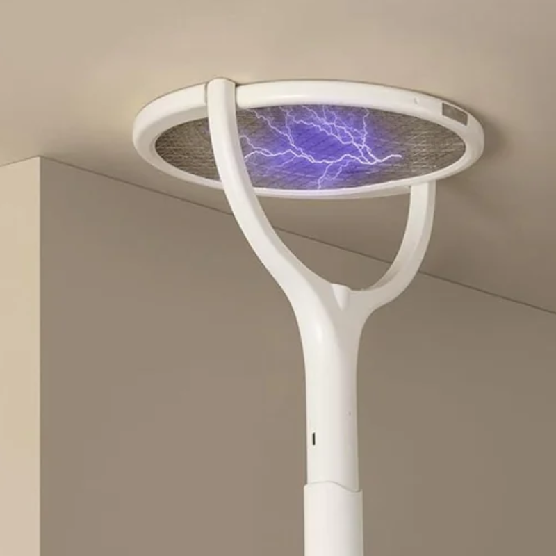 Effektiv Elektrisk Fluesmækker med Roterende Hoved & USB Opladning
