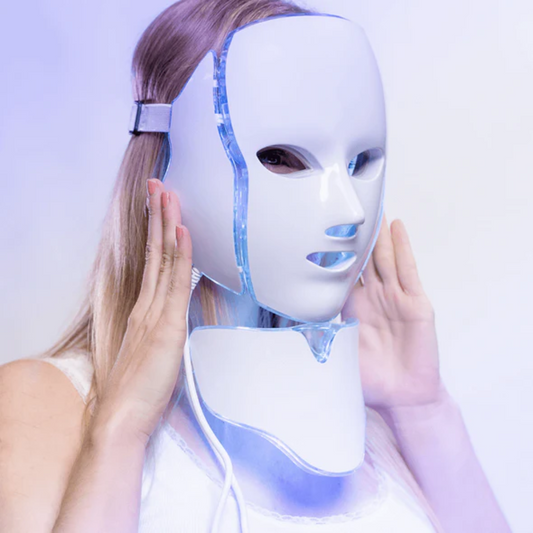 LED Photon Lysbehandling Maske til Ansigt og Hals - 7 Farver