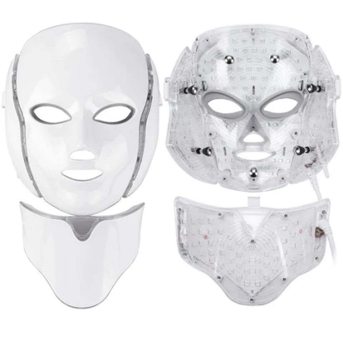 LED Photon Lysbehandling Maske til Ansigt og Hals - 7 Farver