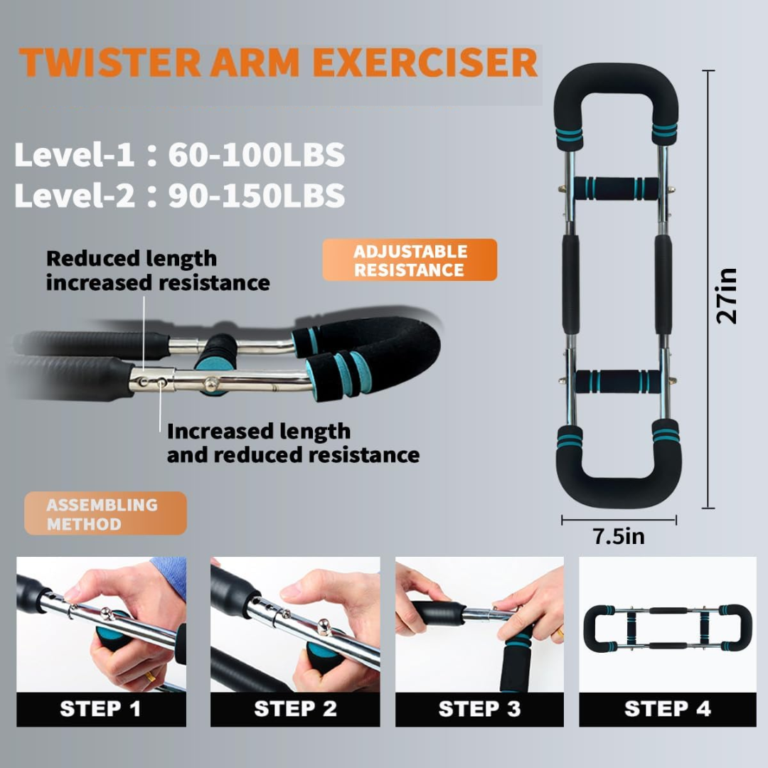 Power Twister med modstand – Træning til overkrop