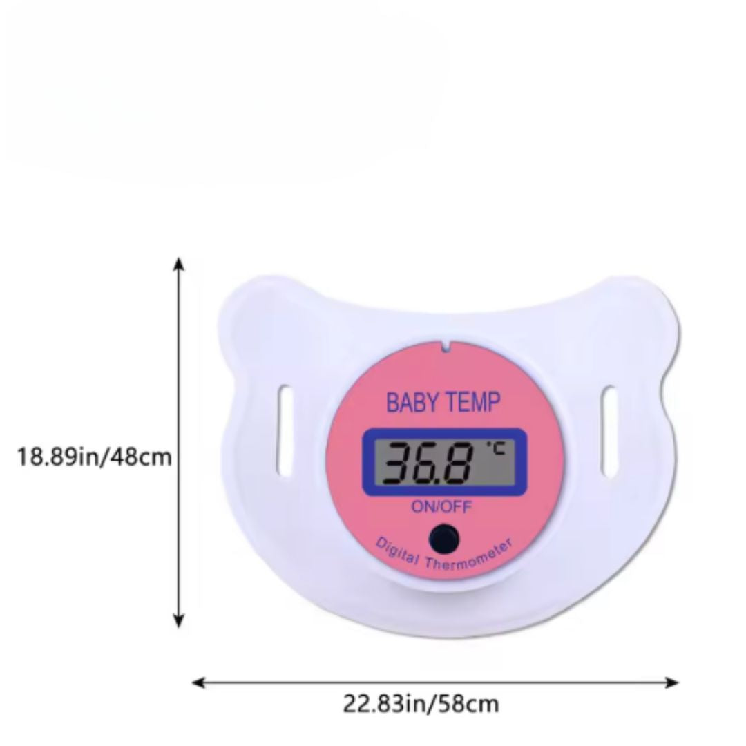 Digital babytemperaturmätare i nappform