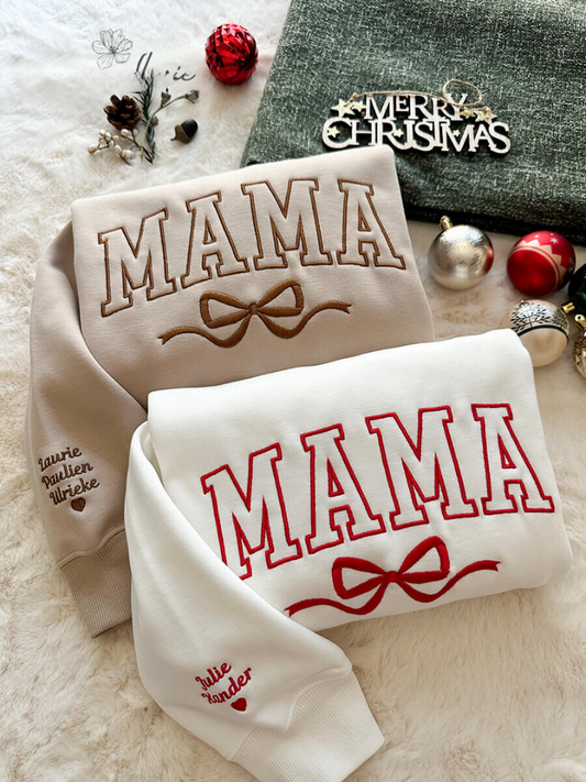 Festlig tröja med rosett – Elegant och bekväm present till mammor