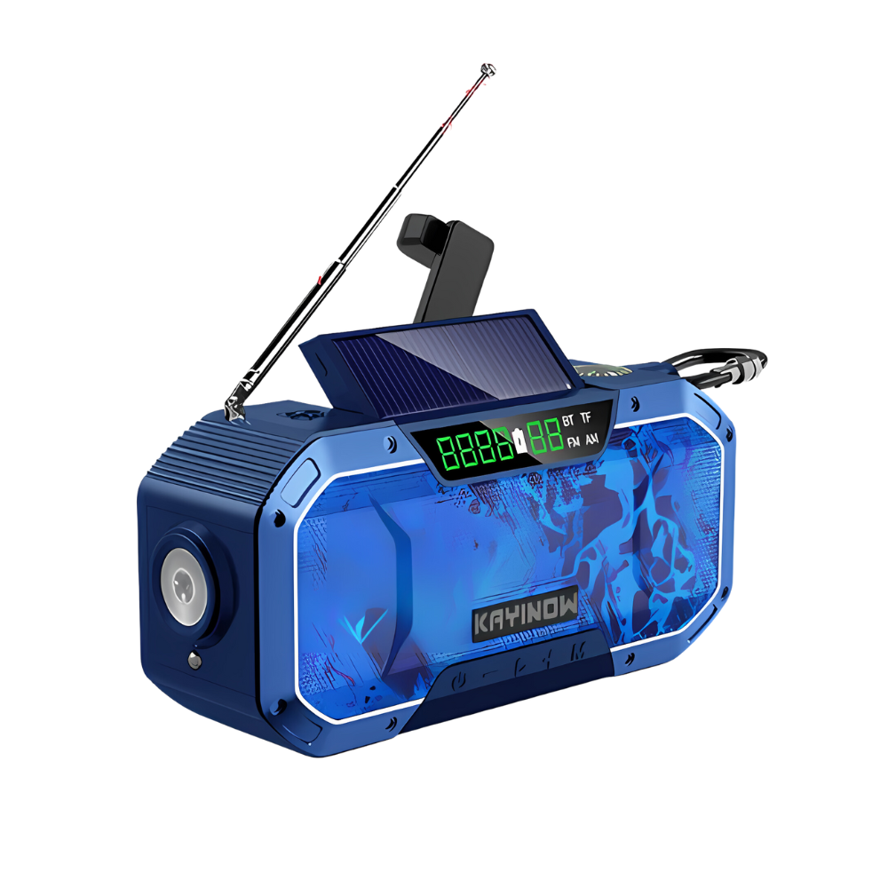 Nödradio med LED-lampa – SafeWave