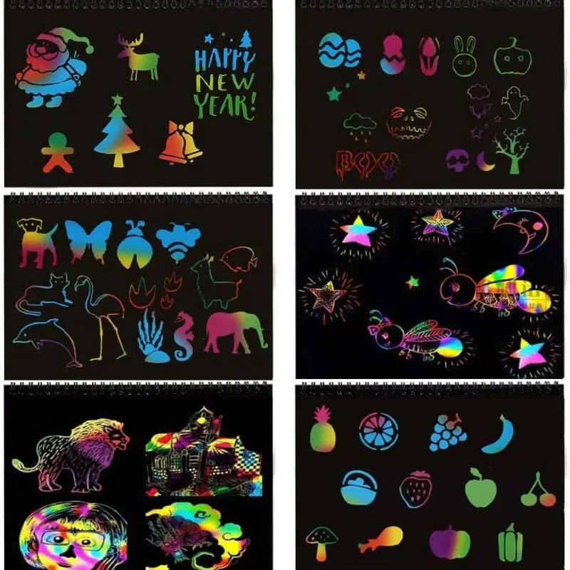 Magisk Regnbue Scratch Art: Kreativitet uden Rod