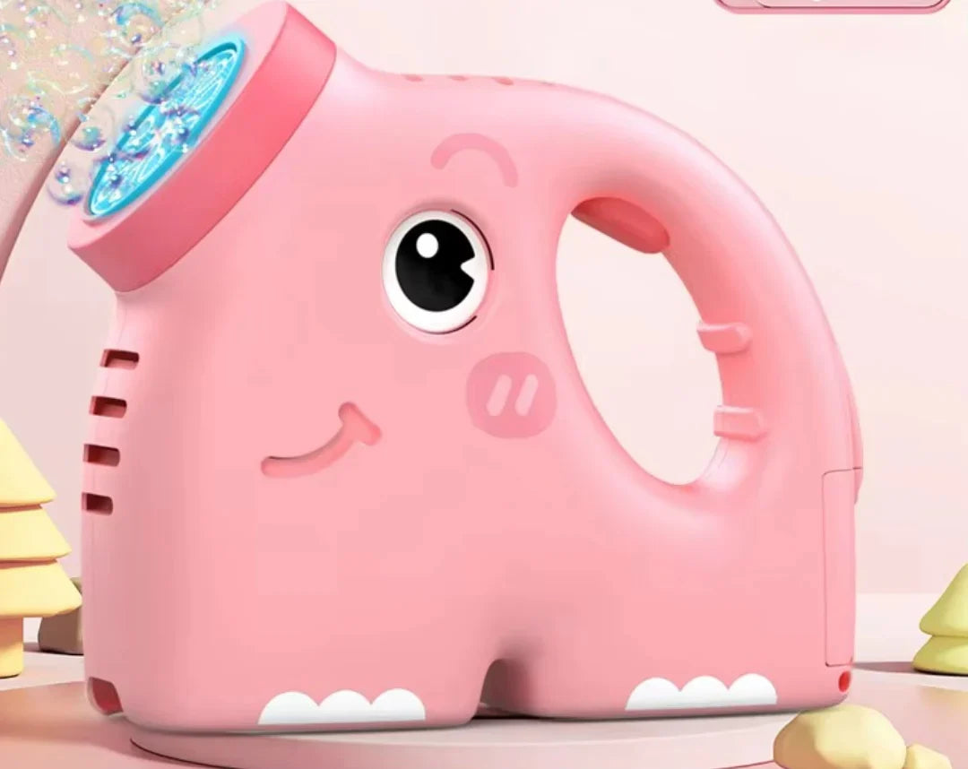 Automatisk bubbelmaskin med elefantdesign för barn