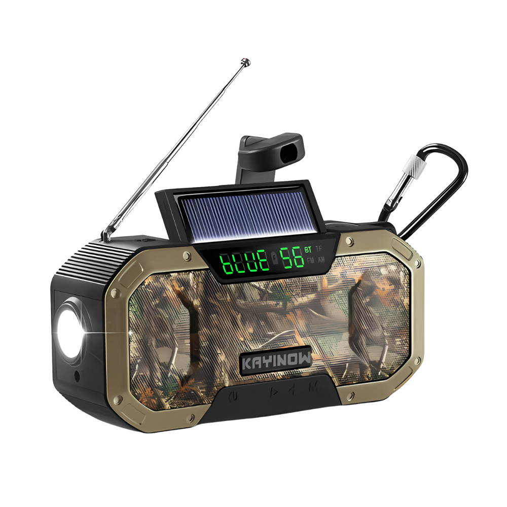 Nödradio med LED-lampa – SafeWave