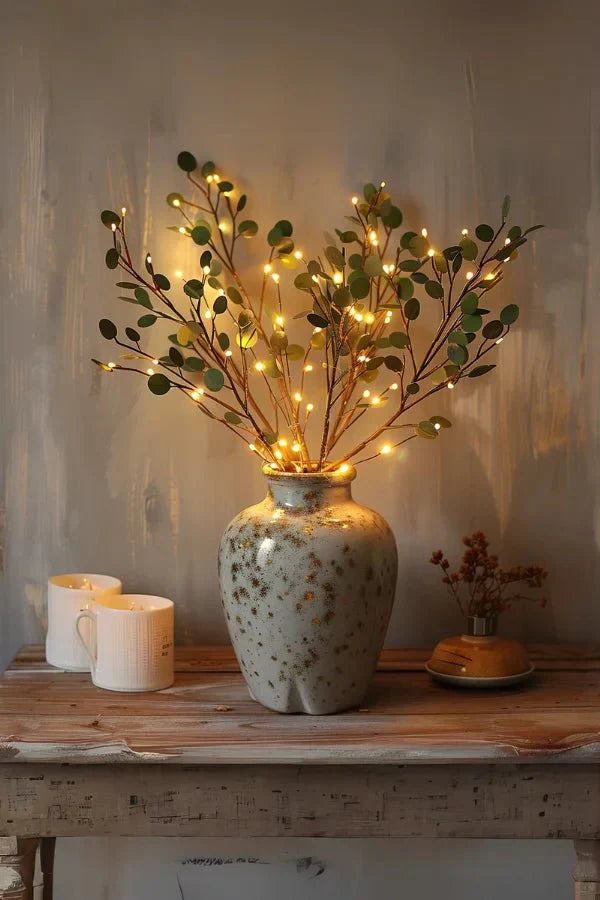 Dekorative LED-grene med blomsterlys – Skab varm atmosfære