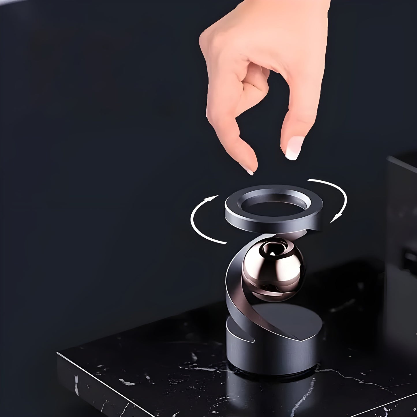 Fidget Legetøj til skrivebord med svævende gyroskop til afslapning og moderne indretning
