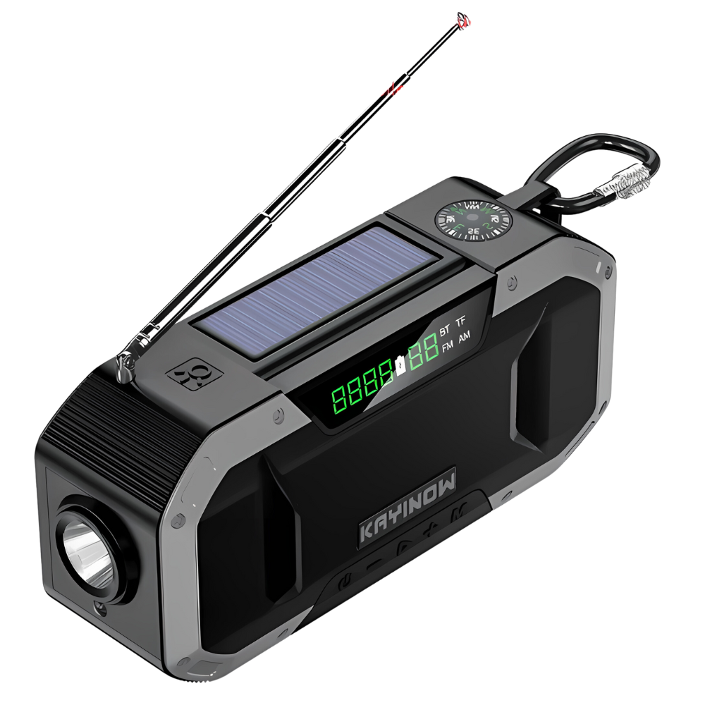 Nödradio med LED-lampa – SafeWave