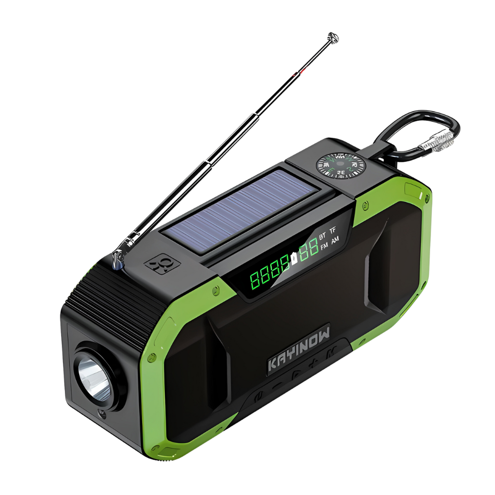 Nödradio med LED-lampa – SafeWave