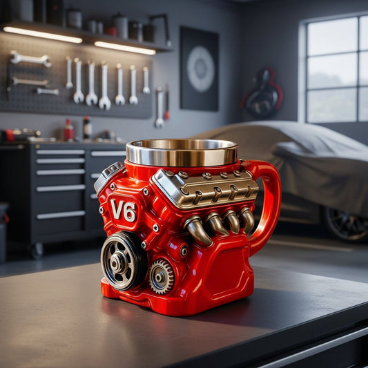 Mekanisk Kaffekrus med Unikt Engine Design til Skrivebord