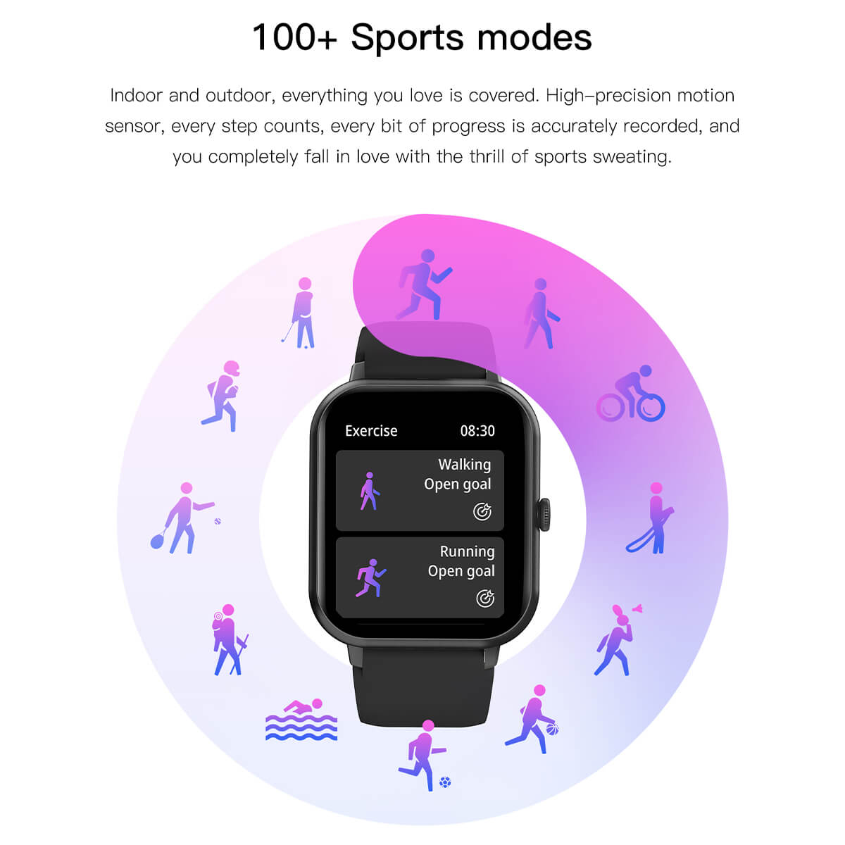 Smartwatch til børn med GPS og opkald | 112+ sportsfunktioner